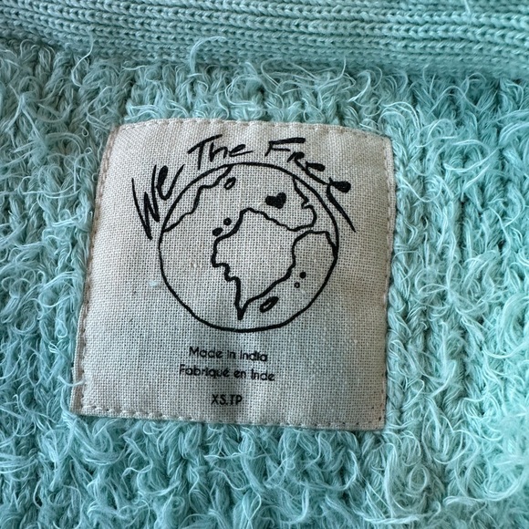 Free People Care FP Brianna Cardi – Eggshell Blue NWOT - Picture 3 of 6